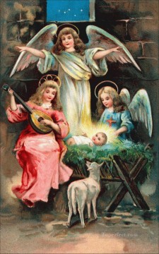 漫画の赤ちゃんイエス宗教キリスト教徒 Oil Paintings